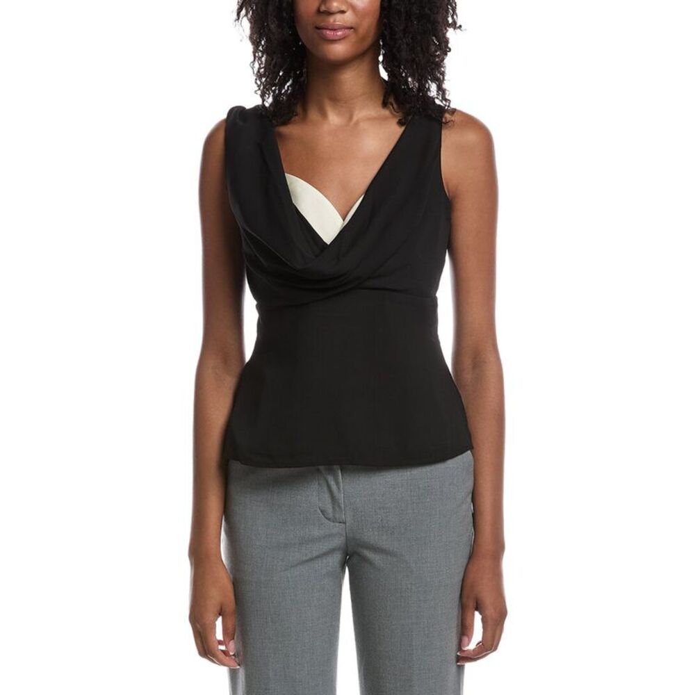 Rmn Studios Womens Mid Weight Satin Twill Top, Black